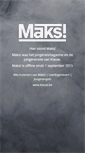 Mobile Screenshot of maks.be